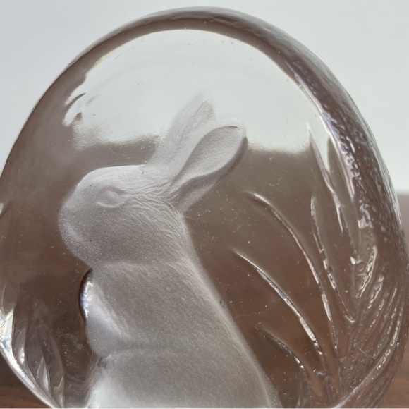Crystal Zajecar Glass Rabbit Paperweight - Picture 7 of 8